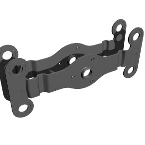 Kit Support Rotor 335 Mm - 10 Mm - Lamine Gris Fonce (Jante Fer Et Aluminium)