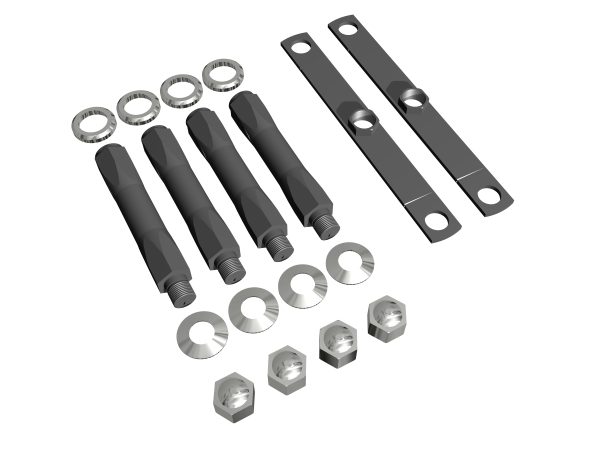 Kit support rotor essieu acier semi jumelle universel Gigan 19,5 (Goujon 22 X 1.50)