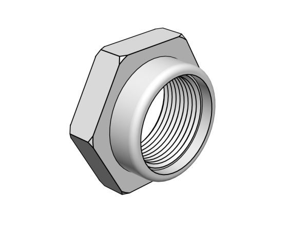 ECROU 3/8 POUR BLOCAGE COUDE SUR ROTOR CHROME