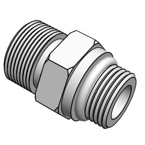 RACCORD ENTRE ROTOR ET FLEXIBLE NIPPLE M11x1/2"