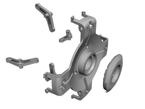 Accouplement de rotor de pression pour couvercle en plastique Saf de 150 mm