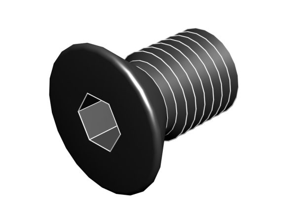 Boulons e tete plate e douille M 8 X 1,25 X 15 mm