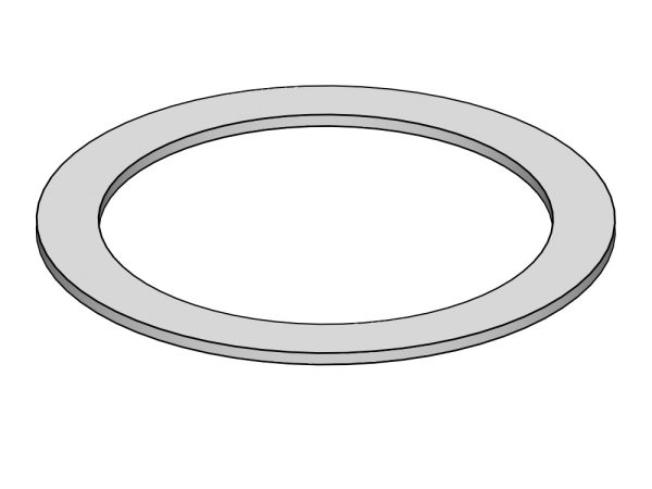 Rondelle En Aluminium De e 22 X 28 X 1,25 Mm